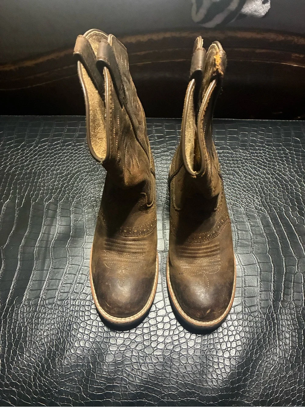 Ariat Kids Brown Pull-On Western Boots